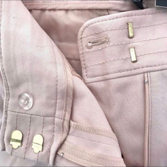 NWT $80 Jones New York Pants Stretch Career Sz 4 Rose Smoke Blush Pink Insm 28" - Picture 6 of 12